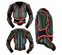 STAR AST Motorcycle Body Armor Motorbike Motocross ATV BMX Off-Road Dirt Bike Mountain Cycling Skating Snowboarding Adult Skiing Back Spine Protector Guard Jacket Red