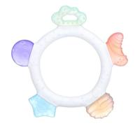 Star Baby Teether - 5 Unique Shapes with Textures & Colours - Soft Silicone Teething Ring for Infants 3+ Months - Heated Sensory Toy - Sterilizable, BPA-Free, Gum Relief - Baby Gift Idea