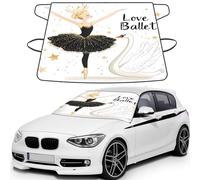 Star Ballet Swan Print Car Windshield Cover For Ice And Snow Universal Fit For Most Cars Multifuntional Ice Protector Keep Snow Frost Off