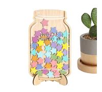 Star/bee Reward Jar, Reward Behavior Jar For Kids, Good Behaviour Chart Rewards Pot, Wooden Incentive Jars With Tokens For Classroom And Home, Behavior Management Classroom Tools