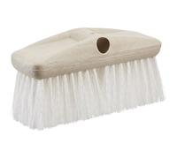 STAR BRITE 8" Heavy Duty Cleaning Brush - Durable, High-Density Star Prene Fibers for Boat Decks, Docks & Tough Surfaces - Fits 3/4" Threaded or Extend-A-Brush Handles - Stiff Bristle, White