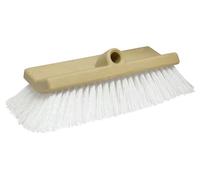 STAR BRITE Bi-Level Scrubber White Brush - 25 cm Stiff Bristles, Non-Skid Boat Cleaning Tool