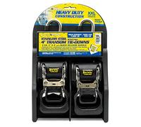 STAR BRITE Heavy Duty Retractable Tie-down Straps, 2 Inch x 4 Feet