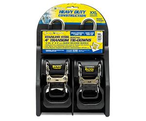 STAR BRITE Heavy Duty Retractable Tie-down Straps, 2 Inch x 4 Feet