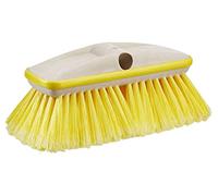 STAR BRITE Premium 8" Soft Brush Head W/Bumper - Dual Connections Fit Either Standard 3/4" Threaded Poles or Extend-A-Brush Handles (Soft) (Yellow)