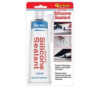 STAR BRITE Silicone Sealant Clear, Waterproof, Durable, UV Resistant, for Fiberglass, Metal, Wood, Glass, Ceramic & More