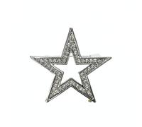Star Brooch for women Silver Hollowed Out Pin Women’s Fashion Jewellery Love Bridal Wedding Pin Diamante Jewellery