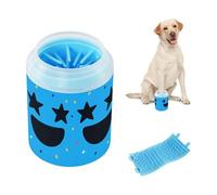 Star-burst Excited Look Portable Pet Foot Paws Washer Soft Silicone Bristles Pets Supplies and Accessories for Small Medium Dogs & Cat Breeds