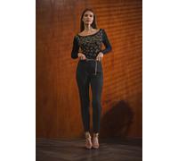 Star By Julien Macdonald Animal Embellished Top In Black Black 22