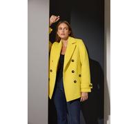 Star By Julien Macdonald Button Through Coat In Yellow Yellow 16