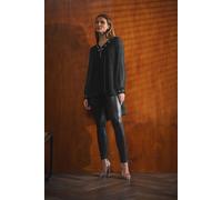 Star By Julien Macdonald Eyelet Zip Top In Black Black 12