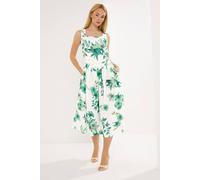 Star By Julien Macdonald Floral Scuba Maxi Skirt In White White