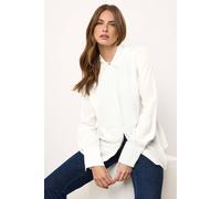 Star By Julien Macdonald Pintuck Long Sleeve Shirt In White White 16