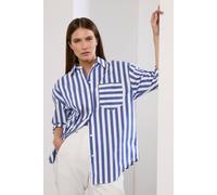 Star By Julien Macdonald Striped Long Sleeve Shirt In Royal Royal 16
