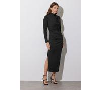 Star by Julien Macdonald Women's Draped Front Embellished Maxi Dress in Black | Size: 18 Star By Julien Macdonald Black 18