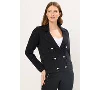 Star by Julien Macdonald Women's Military Button Cardigan in Black | Size: 10-12 Star By Julien Macdonald Black 10-12