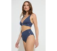 Star by Julien Macdonald Women's Popper Detail Bikini Bottoms in Mid Navy | Size: 18 Star By Julien Macdonald Mid Navy 18