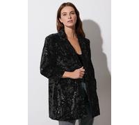 Star by Julien Macdonald Women's Sequin Tailored Blazer in Black | Size: 12 Star By Julien Macdonald Black 12