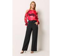 Star by Julien Macdonald Women's Tailored Wide Leg Trousers in Black | Size: 10