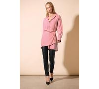 Star by Julien Macdonald Women's Wrap Tie Shirt in Pink | Size: 18 Star By Julien Macdonald Pink 18