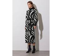 Star By Julien Macdonald Zebra Jumper Dress In Black Black 10-12