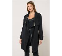 Star By Julien Macdonald Zip Detail Cardigan In Black Black 10-12