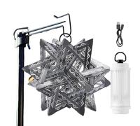 Star Camping Lamp, Portable Camping Light Star | Waterproof Camping Lamp, Ambient Lighting Camp Gear, Ornament for the Shade on PP Board for Garden Party
