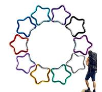 Star Cancer Star Carabiner Compact Aluminum Key Holder Small Lightweight Rust Proof Carabiner for Walking, Fishing, Backpacking