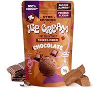 Star Candies Freeze Dried Ice Cream Chocolate - No Melting Freeze Dried Sweets - Crunchy Camping Food - Premium Astronaut Ice Cream loved by Kids and Adults - Space Food, Gift (50 g, 1 pack)