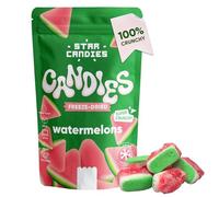 Star Candies Freeze Dried Watermelon candy | Super Crunchy Freeze Dried Candy | Full Flavour Frozen Dry Dessert great for Birthday Parties | Frozen Dry for Crispiness | (50 g)