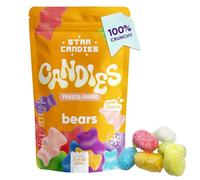 Star Candies Freeze Dry Gummy Bears - Super Crunchy Rare Sweets - Full Flavour Gourmet Freeze Dried Sweets Dessert great for Birthday - Freeze Dried for Crispiness - Space Food, Gift (20 g, 1 pack)