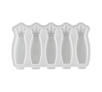 Star Candle Mold, Star Design Plaster Maker, Molds for Candle Making for Wax Soap DIY Home Decoration Arts Crafts Aromatherapy Silicone Resin Epoxy Casting Cylinder Fluted 3D Large Shape 100g