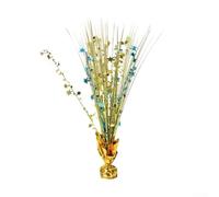 Star centerpiece decorations with glitter finish for home birthday, wedding, and anniversary parties to add a sparkling focal point (Gold Blue)