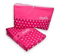 Star Changing Bag with Mat, Personalised Changing Bag, Baby Changing Mat, Toiletry Bag with Name, Travel Changing Kit