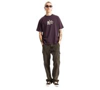 Star Checker T-Shirt in Dark Port