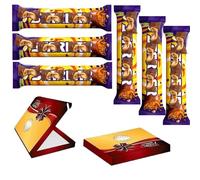 Star Chocolate Bar 6 x 49g With Gift Box (V) - Caramel and Peanut Centre Chocolate