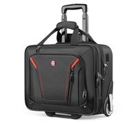 star cloud Rigid Frame Rolling Laptop Bag 18"×14"×8", Water-Resistant Rolling Briefcase with Wheels, Business Travel Computer Bag, Underseat Carry on Luggage for Men & Women