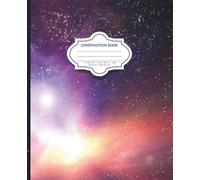 Star Cluster Galaxy Aesthetic Composition Notebook: 7.5x9.25 size | 120 Pages | Wide Rule | Cosmic Star Field Soft Paperback Notebook | Cute Back to School Supplies for Girls, Teens, and Gifts