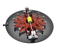 Star Coil Motor Kit, USB Powered Electromagnetic Motor Model with Acrylic and Metal Coils, DIY Physics Experiment Educational Science Display