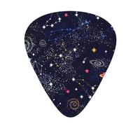 Star Constellation Map Guitar Picks Set-Premium Abs Material,Various Thicknesses-Enhance Your Playing Experience