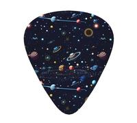 Star Constellation Map Print 12 Pieces Guitar Picks For Guitars And Ukulele, Unique Guitar Present