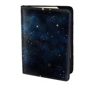 Star Constellation Map Print 5.5 Inch Passport For Men And Women Lightweight Stylish Travel Document Wallet, Black, One Size