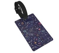Star Constellation Map Print Luggage Tags Quick Install Airplane Travel Essentials for Suitcases Durable PVC Bag Tag