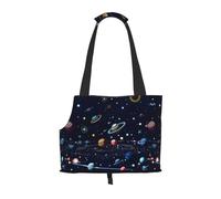 Star Constellation Map Print Pet Tote Bag, Foldable Single Shoulder Pet Carrier For Small Pets Dogs Cats
