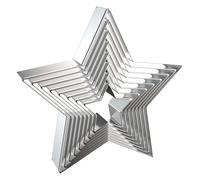 Star Cookie Cutter Set 8-Piece 1.5" to 5" by QAAQS