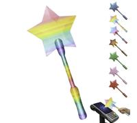 Star Credit Card Wand, 3D Printed Taps To Pay Wand, Magic Wands Contactless Payment Cards Holder, Kids Magics Wands Cosplay Props, Multifunctional Payment Stick For Shopping(rainbow)