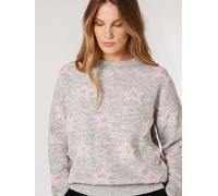 Star Crew Neck Jumper Apricot Grey 12