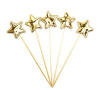 Star Cupcake Toppers, Star Birthday Glitter Cake Toppers, Blessings Feel 5x Food Topper Decorations | Inspire Creativity Food Cake Decoration A