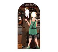 Star Cut outs 191cm Roaring Twentys Stand-in Cardboard Cutout,Brown