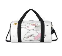 Star Cute Elephant Sport Duffel Bag with Shoes Compartment Elephant Animals Overnight Weekender Bags Travel Gym Luggage Organizer for Women Men Kids Girls Boys